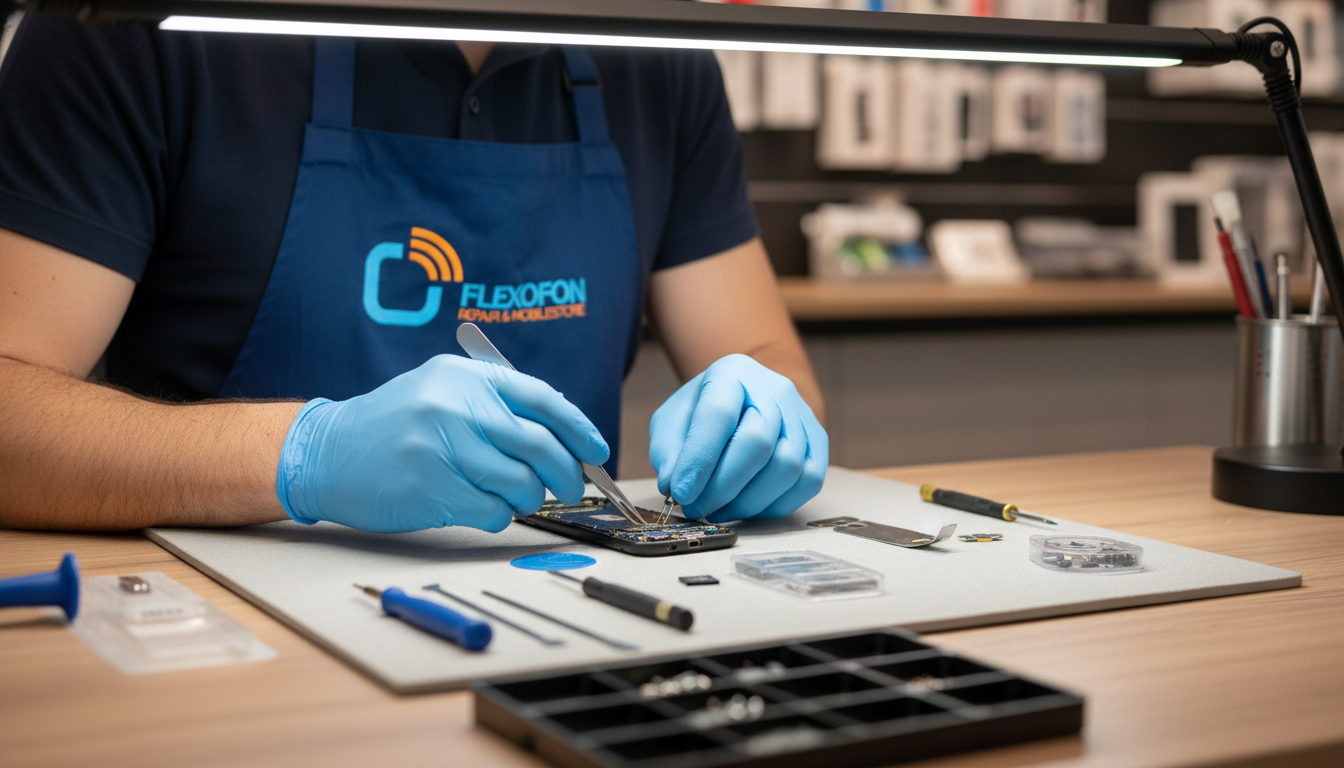 Techniker handy reparatur in Geesthacht – Symbol für schnelle lokale Handy Reparatur.