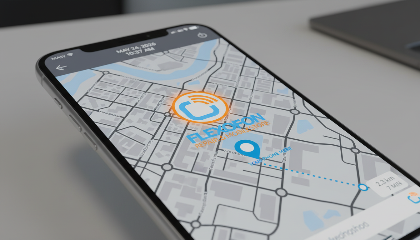 Handy orten 2026 – Smartphone zeigt GPS-Standort auf digitaler Karte zur Wiederfindung
