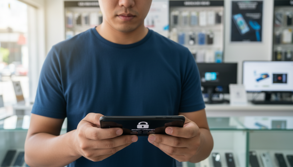 Wie sicher ist dein Smartphone? Die häufigsten Sicherheitsfehler 10 Wie sicher ist dein Smartphone? Die häufigsten Sicherheitsfehler Person hält ein Smartphone mit holografischem Schutzschild und digitalen Sicherheitssymbolen. Die Darstellung betont die Smartphone-Sicherheit und Schutzmaßnahmen gegen Cyberangriffe.